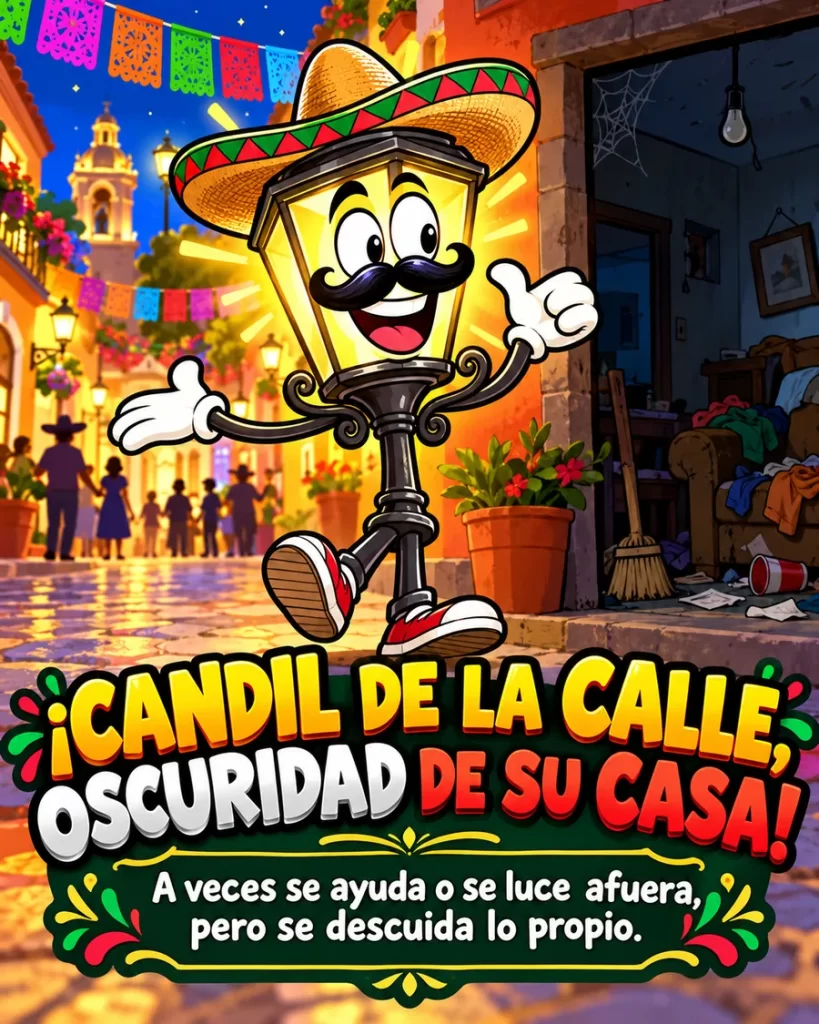 Dichos mexicanos: candil de la calle oscuridad de su casa