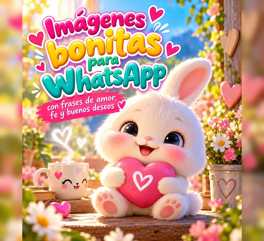 Imágenes bonitas para WhatsApp con frases de amor fe y buenos deseos
