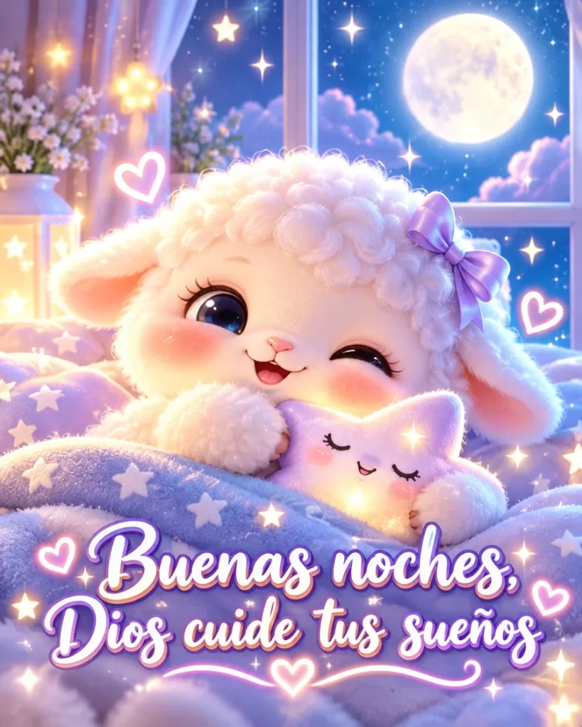Imagen bonita para WhatsApp de buenas noches y dulces sueños