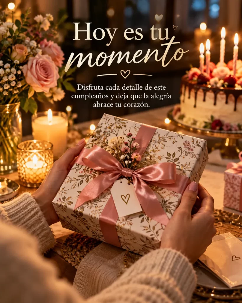 Manos sosteniendo un regalo envuelto con un gran lazo