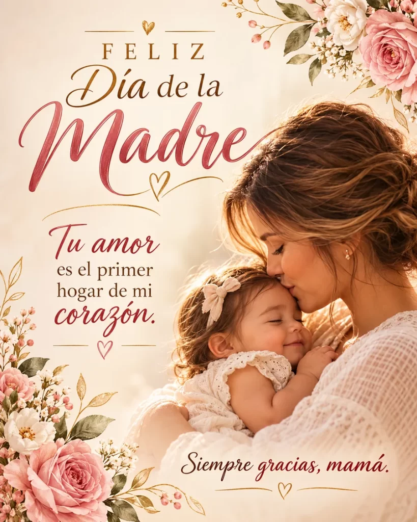 Mujer sosteniendo a una bebé dormida entre flores